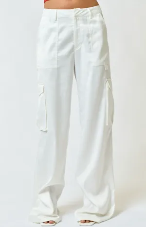Low Rise Cargo Wide Leg Pants