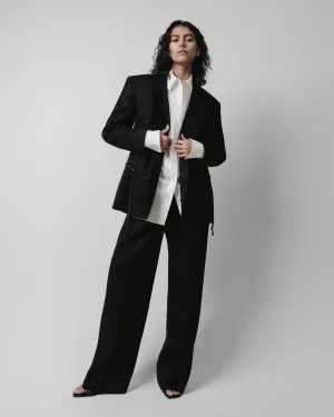 Low Rise Pleated Trouser
