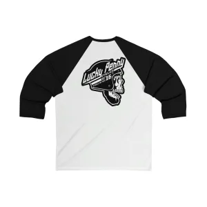 Lucky Penny Cycles Houston Classic Skull 3\4 Sleeve Baseball Tee
