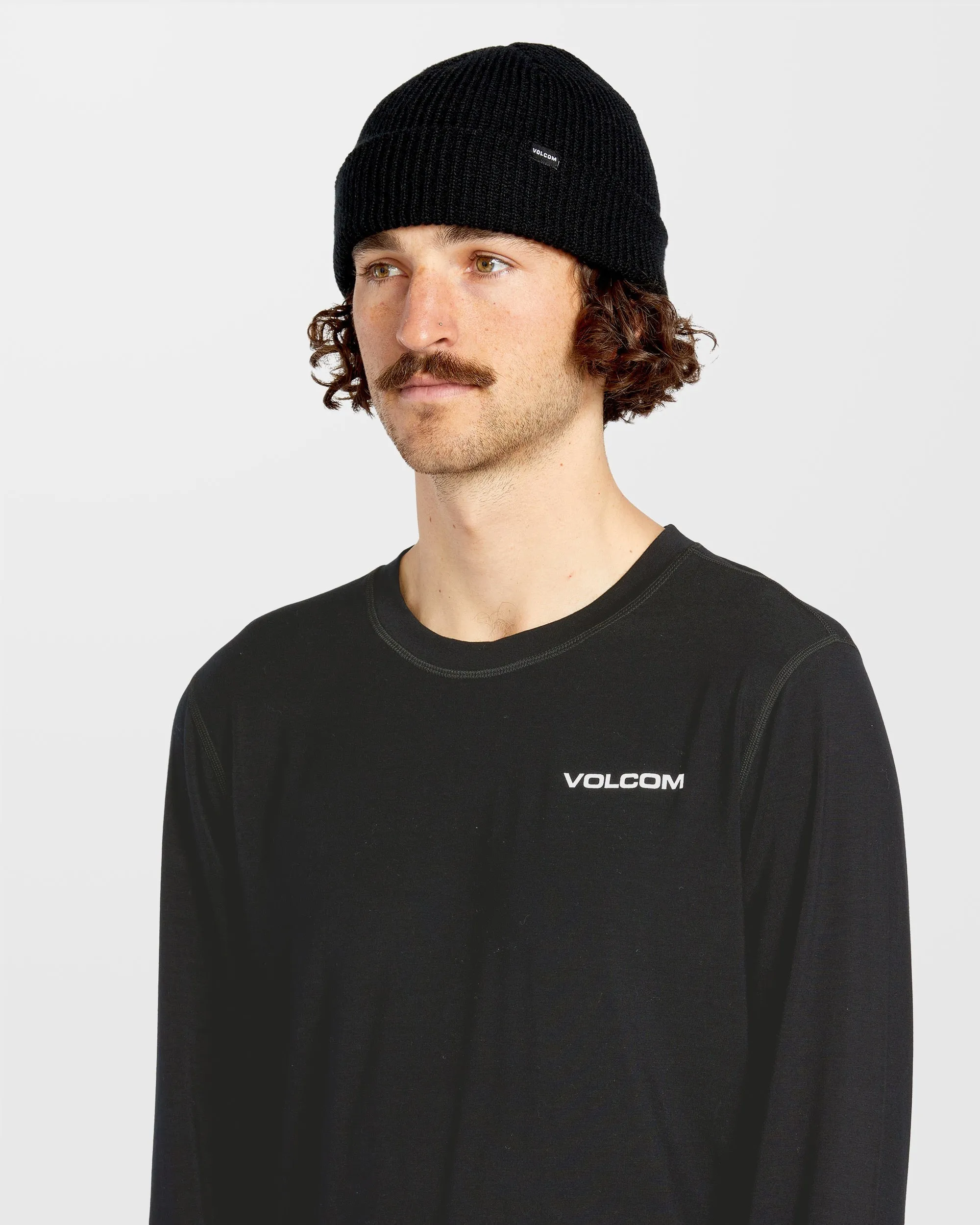 M Merino Blend Base Layer Langarmshirt - Black