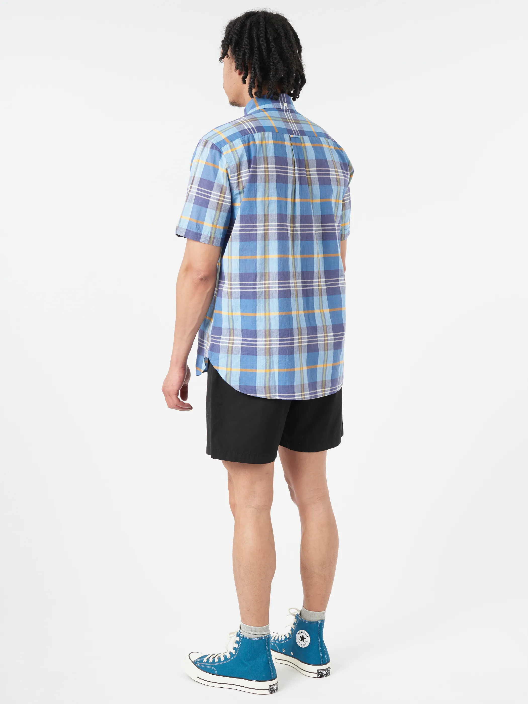 Madras Button-Down Pullover Shirt