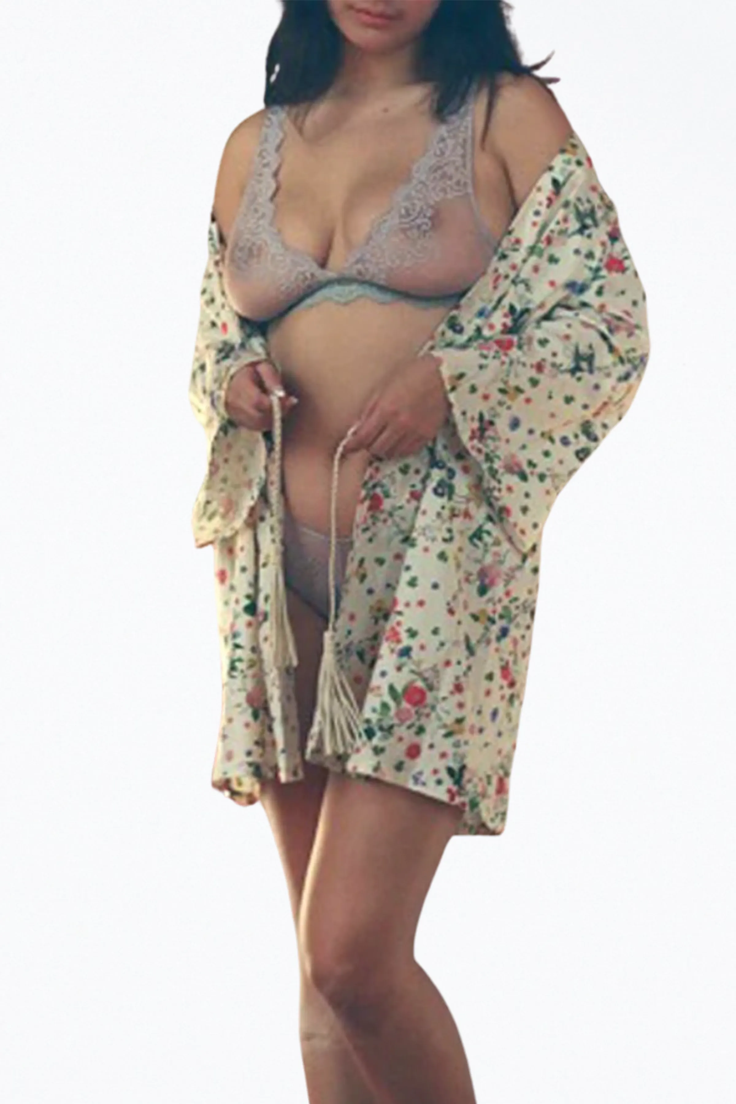MARIANNE FLORAL ORGANIC COTTON KIMONO