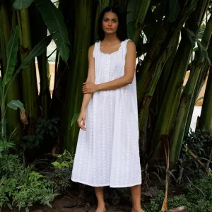 Marigold Embroidered Organic Cotton Nightie