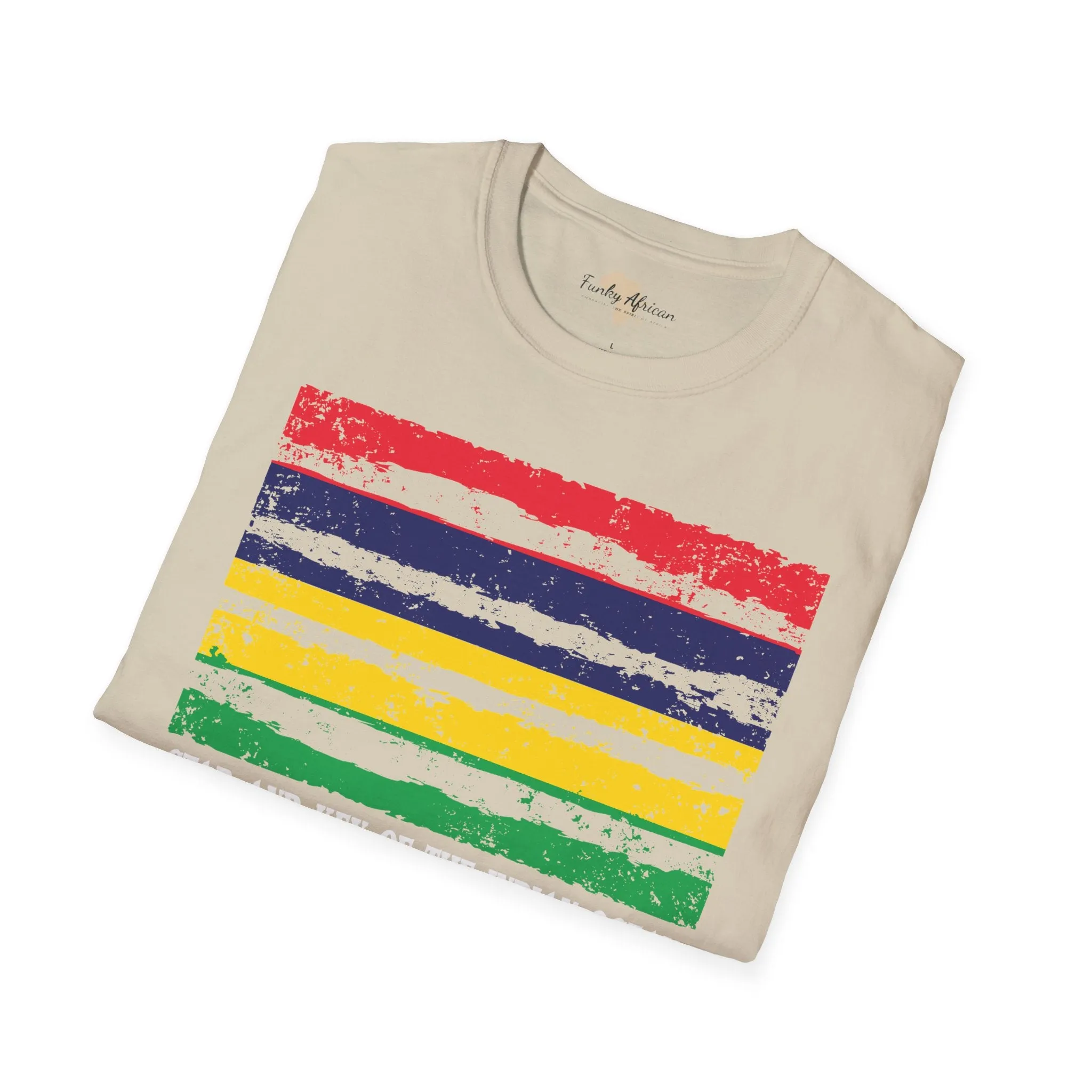 Mauritius strip unisex softstyle tee