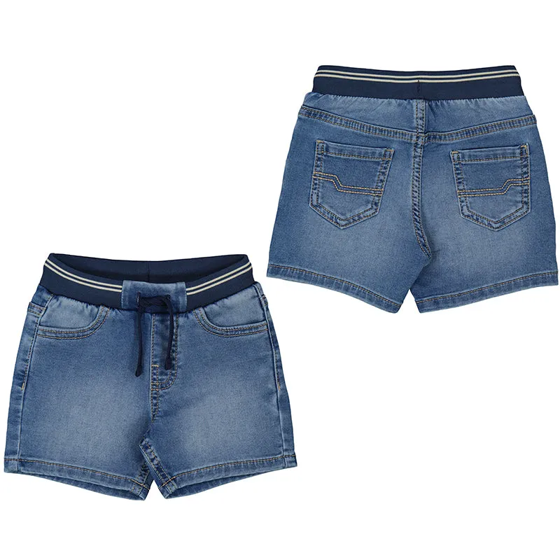 Mayoral Baby Boys Bermuda Soft Denim Jogger - Medium Wash