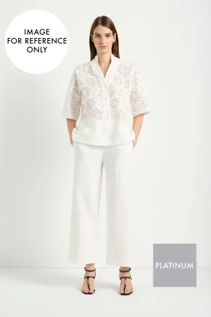Mela Purdie Welt Pocket Pant in Platinum F613 1816