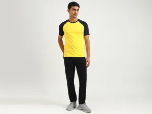 Men Colorblock Round Neck T-shirt