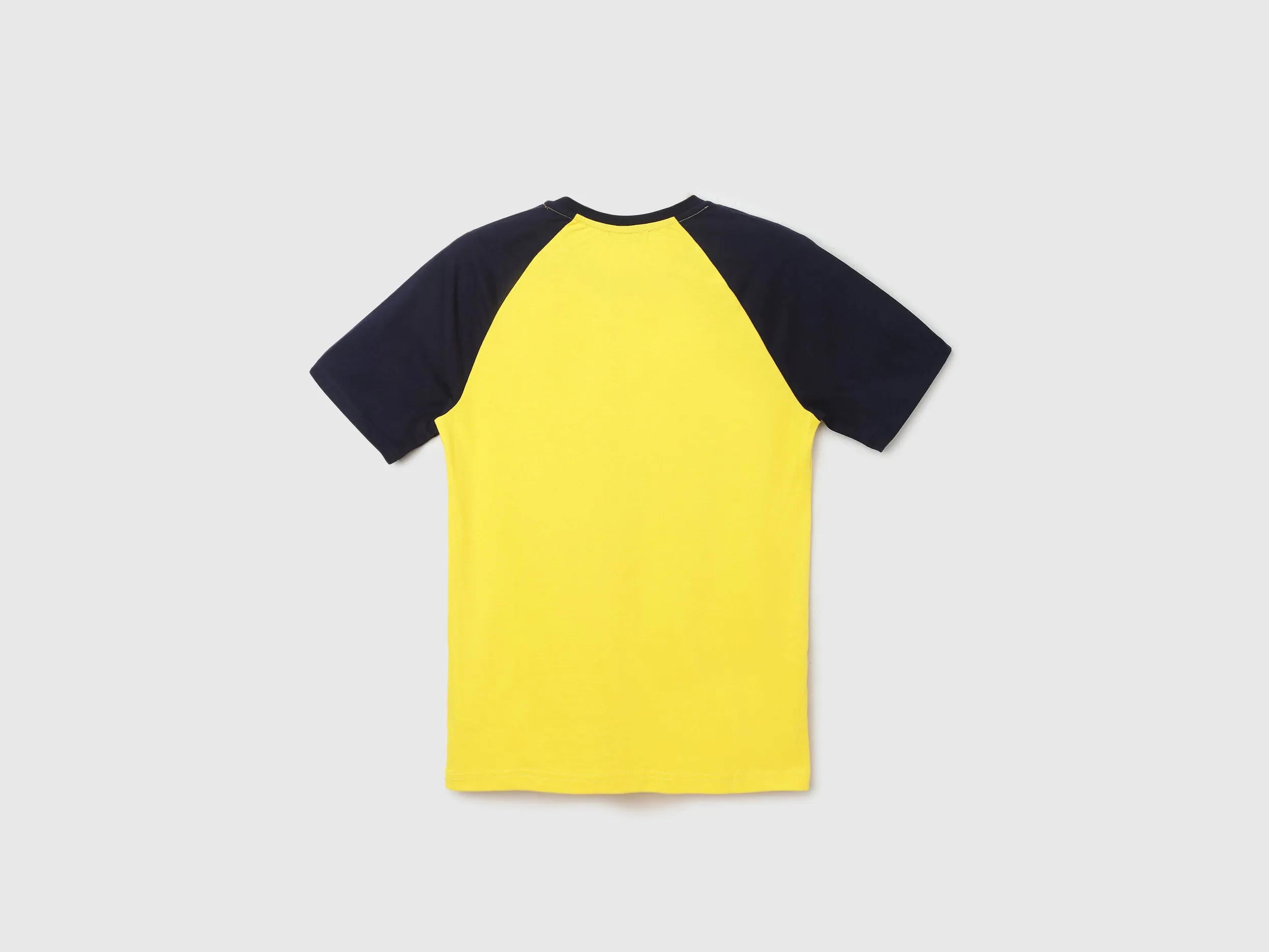 Men Colorblock Round Neck T-shirt