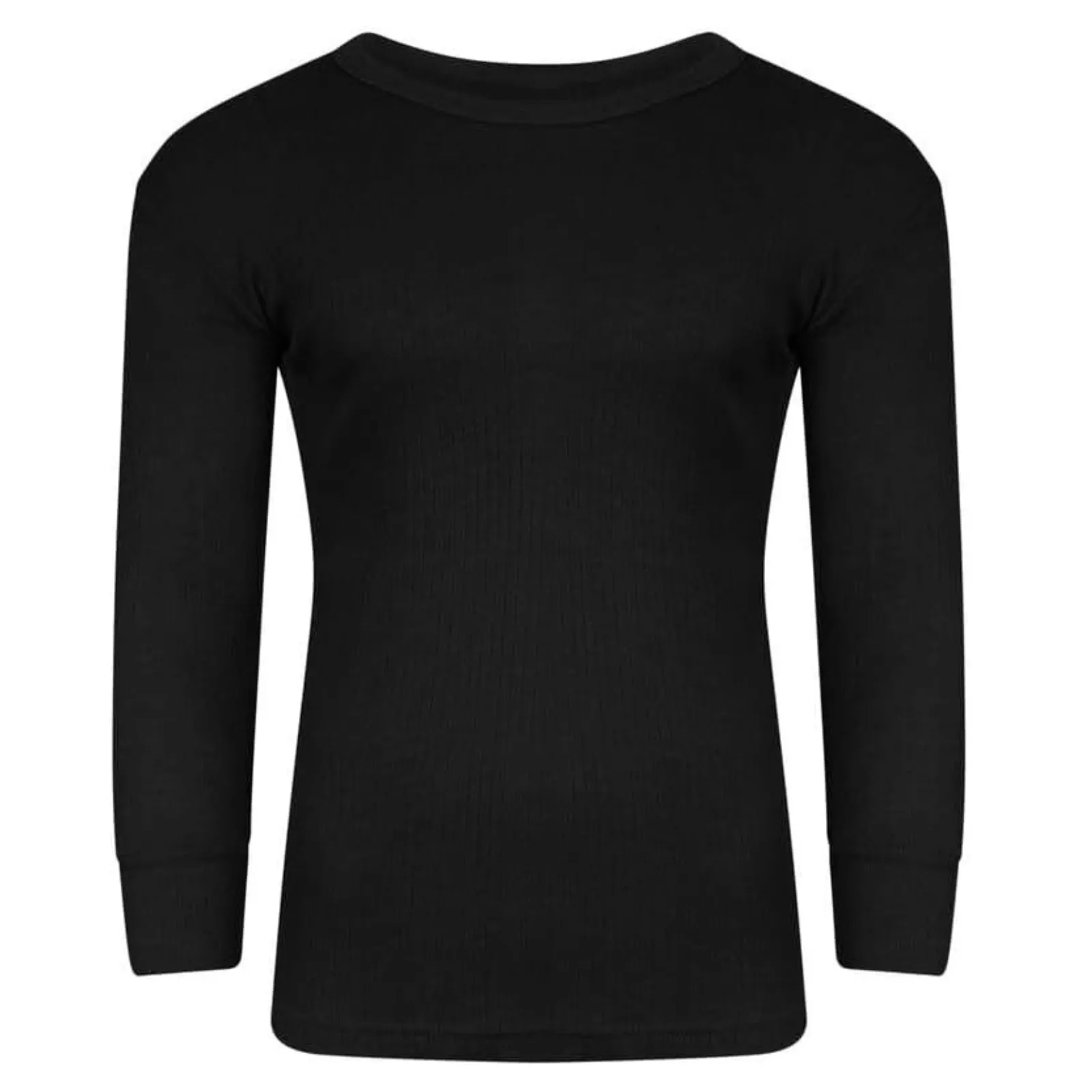Mens Brushed Thermal Long Sleeve Shirts T Shirt Tops T-Shirts Winter Warm Underwear Camping Ski Skiing Underwear Outer Out Wear Baselayer Poly Cotton 0.45 Tog Rating