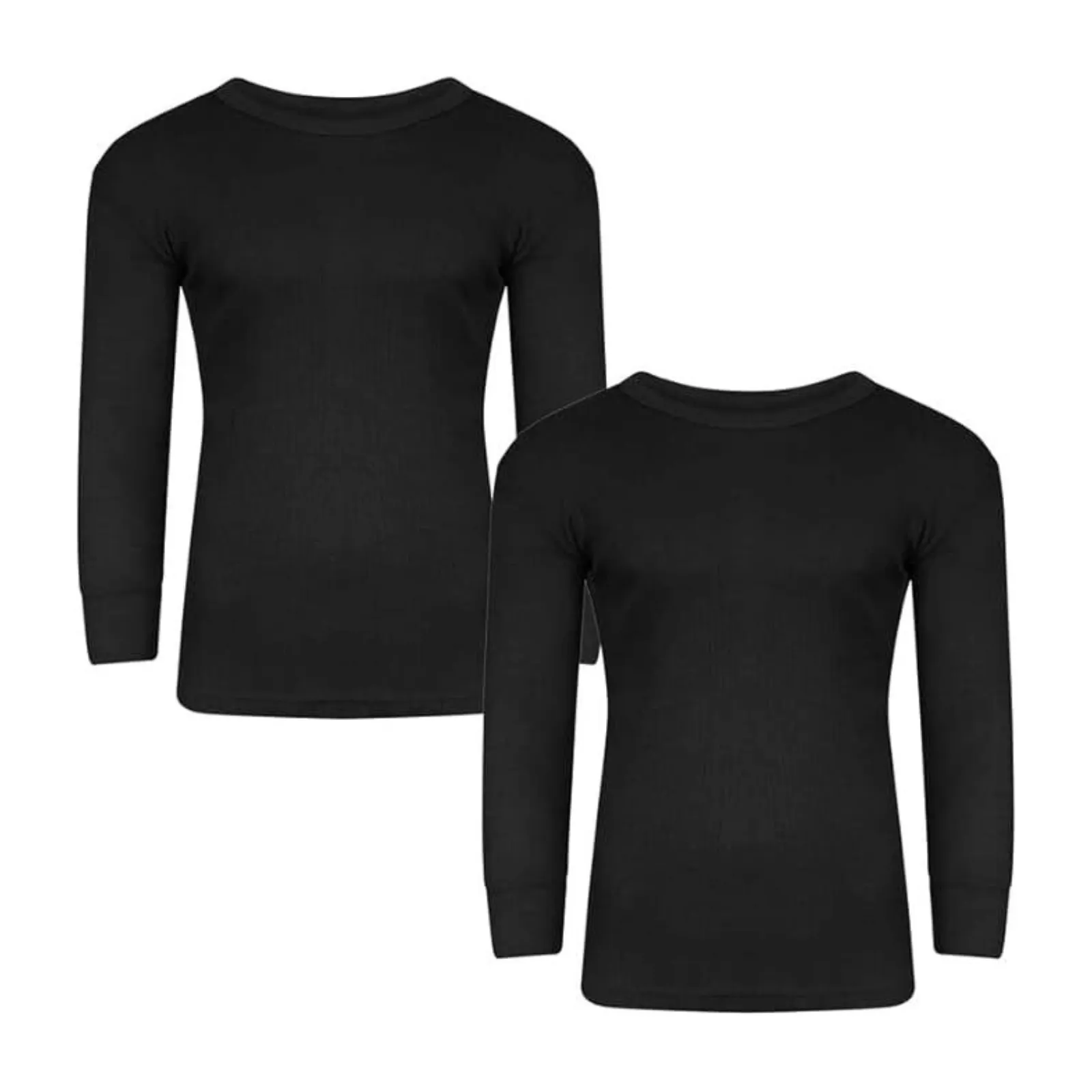 Mens Brushed Thermal Long Sleeve Shirts T Shirt Tops T-Shirts Winter Warm Underwear Camping Ski Skiing Underwear Outer Out Wear Baselayer Poly Cotton 0.45 Tog Rating