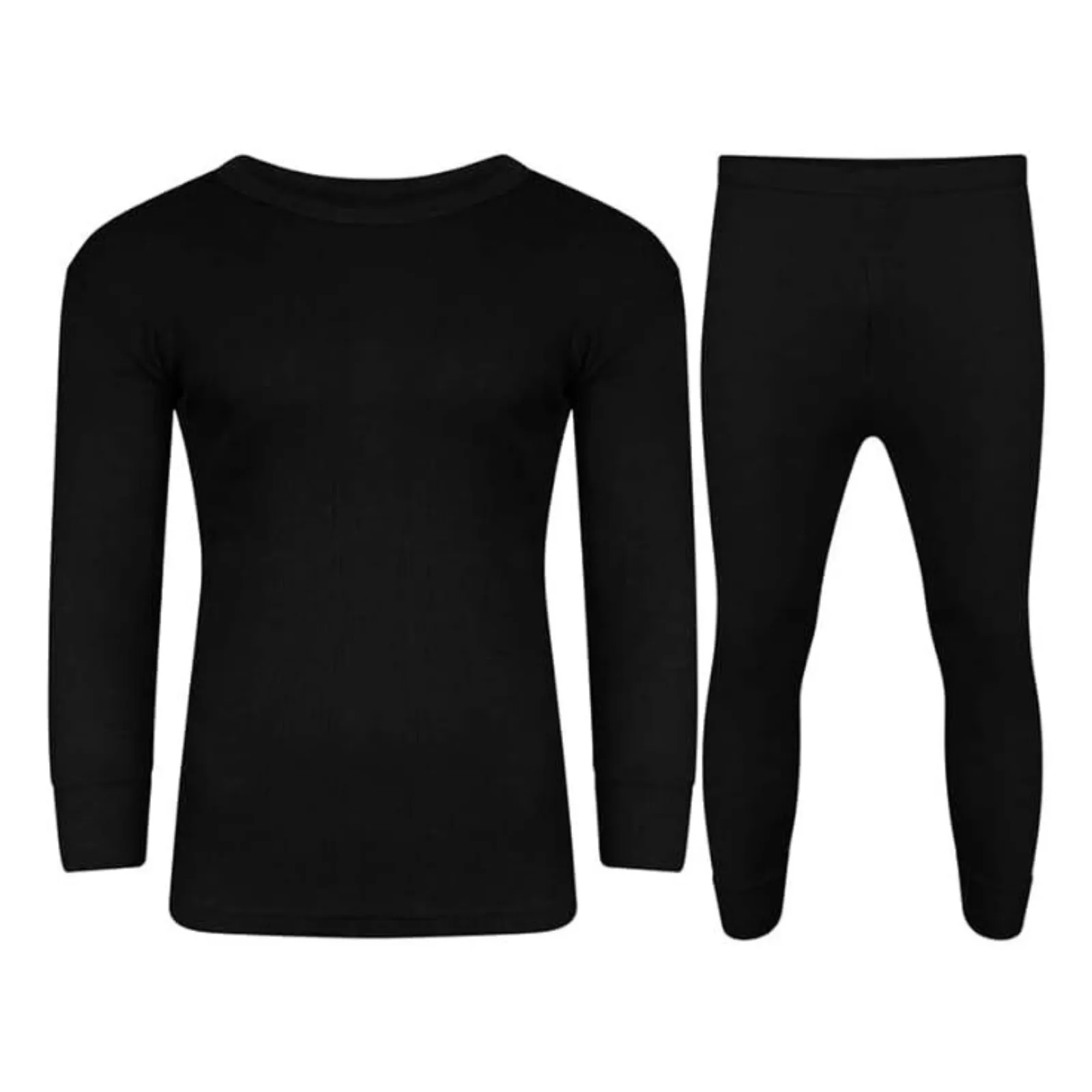 Mens Brushed Thermal Long Sleeve Shirts T Shirt Tops T-Shirts Winter Warm Underwear Camping Ski Skiing Underwear Outer Out Wear Baselayer Poly Cotton 0.45 Tog Rating