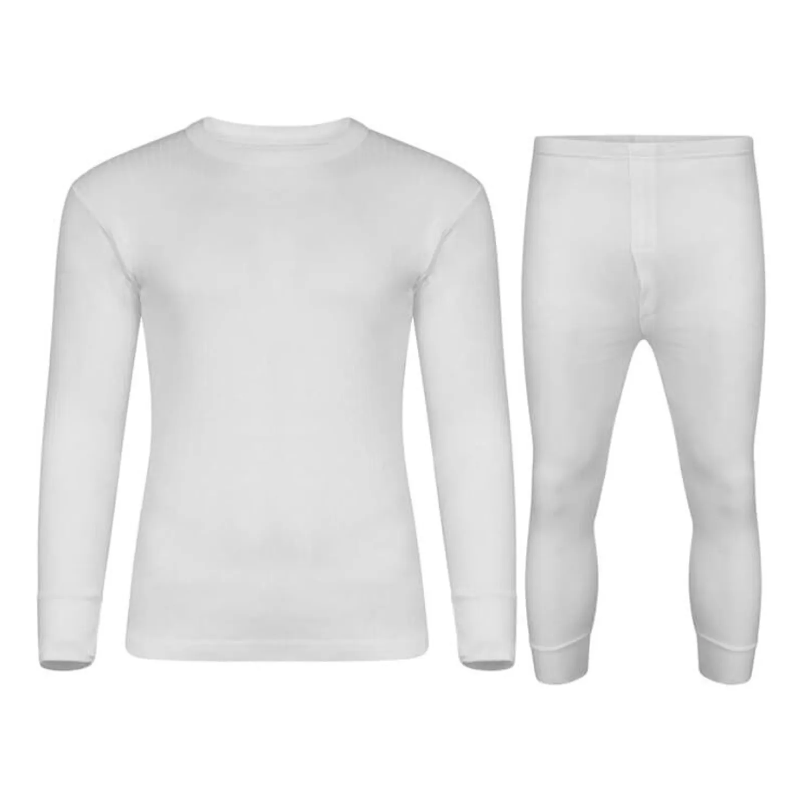 Mens Brushed Thermal Long Sleeve Shirts T Shirt Tops T-Shirts Winter Warm Underwear Camping Ski Skiing Underwear Outer Out Wear Baselayer Poly Cotton 0.45 Tog Rating