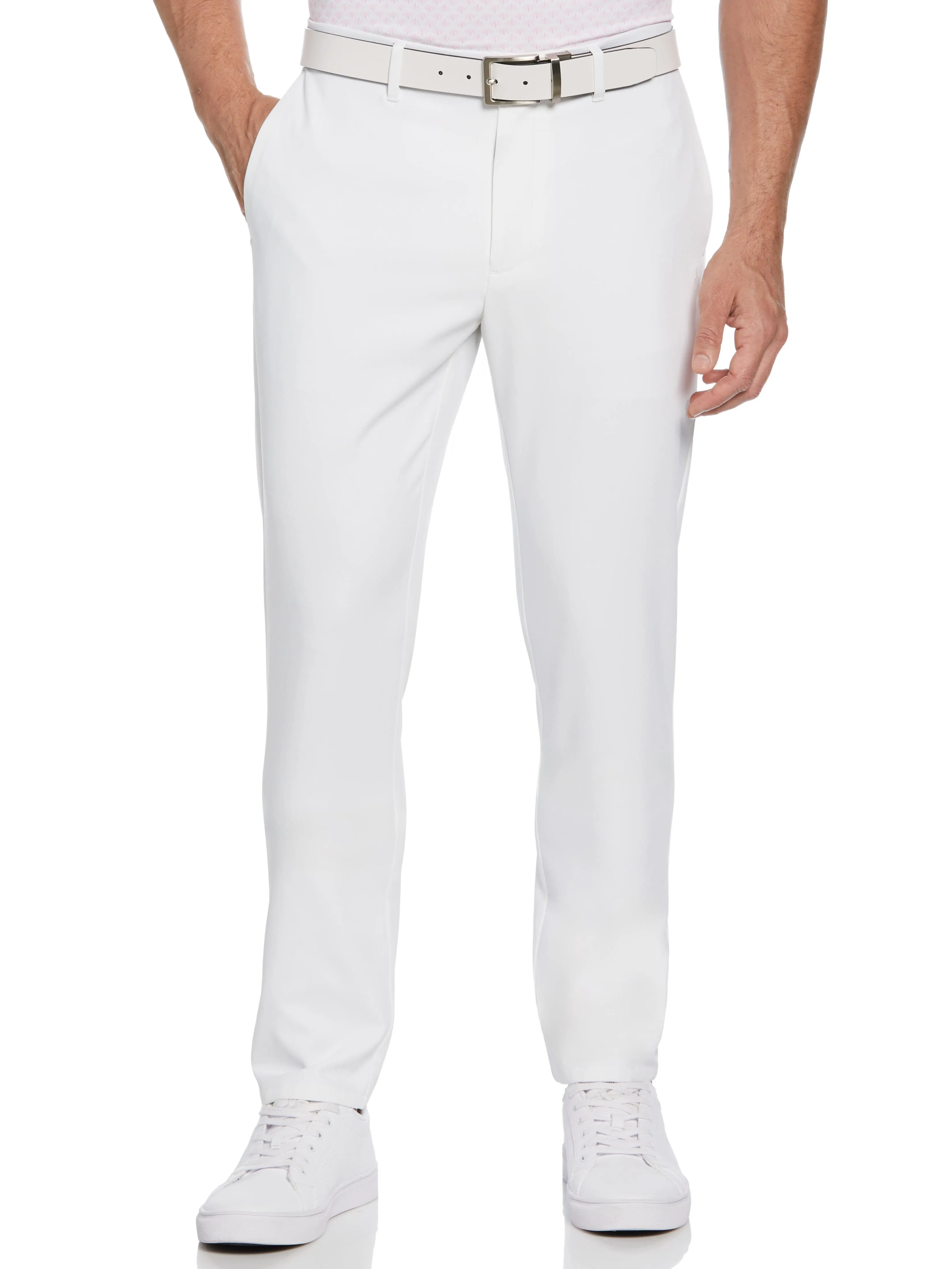 Men's Flat Front Solid Golf Trousers