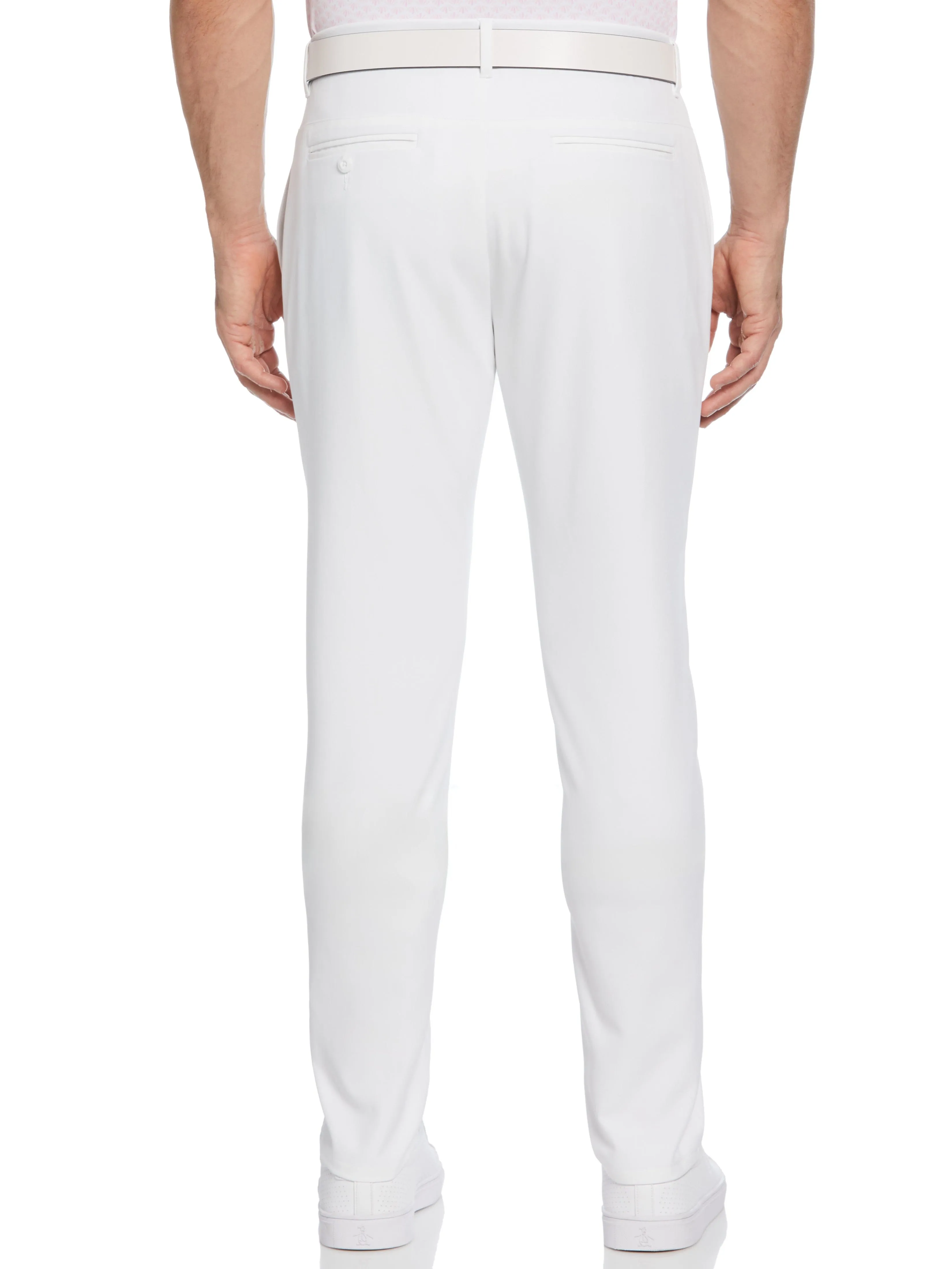 Men's Flat Front Solid Golf Trousers