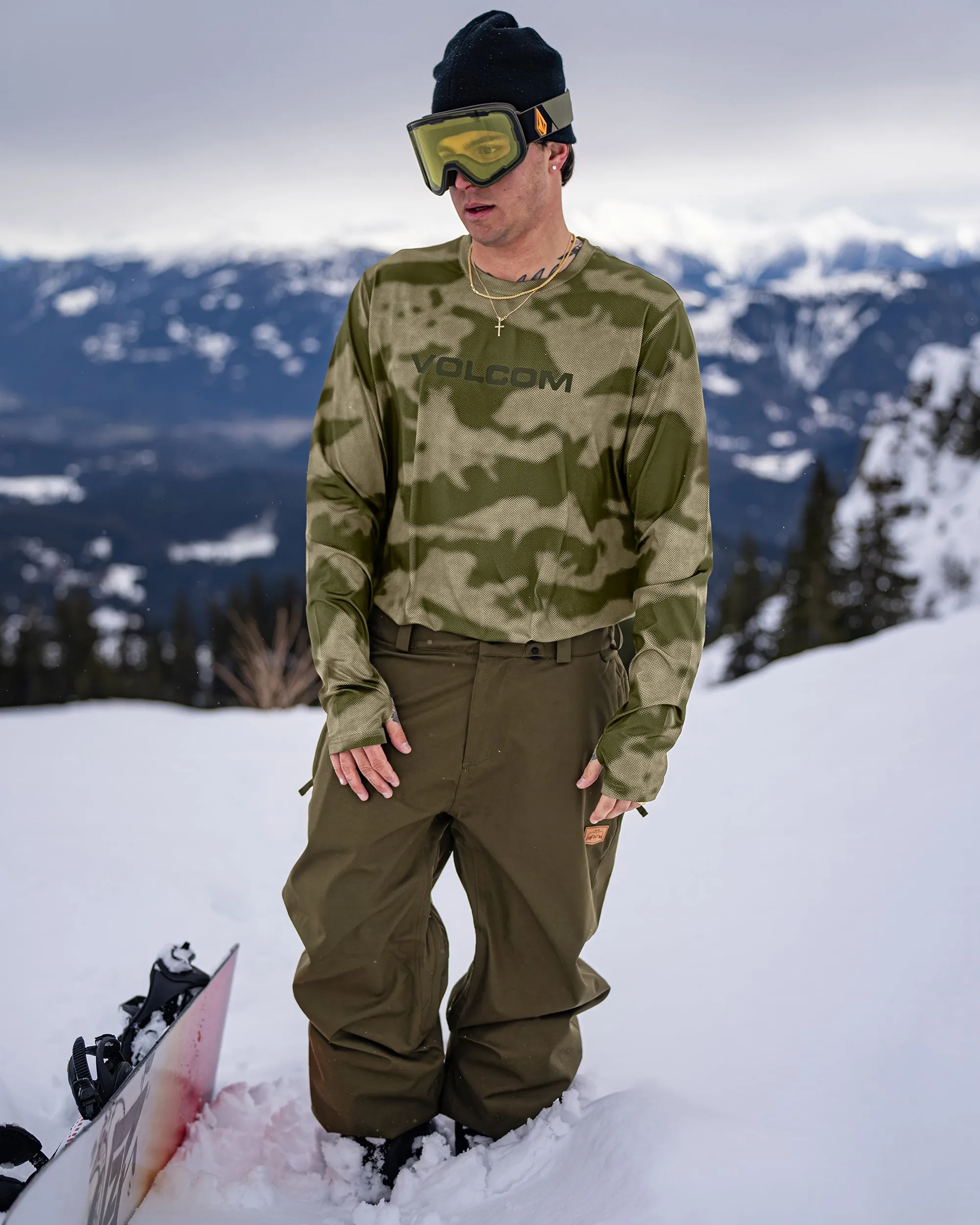 Mens Mens V-Science Crew - Camouflage