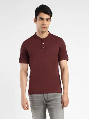 Men's Solid Henley T-Shirt
