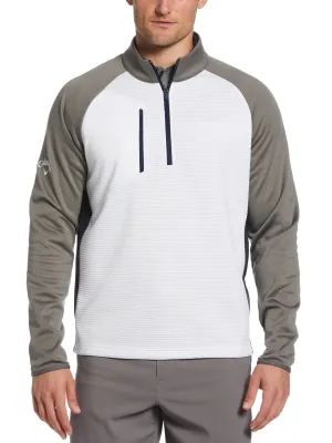Mens Swing Tech™ Midweight Ottoman Fleece 1/4 Zip Golf Sweater