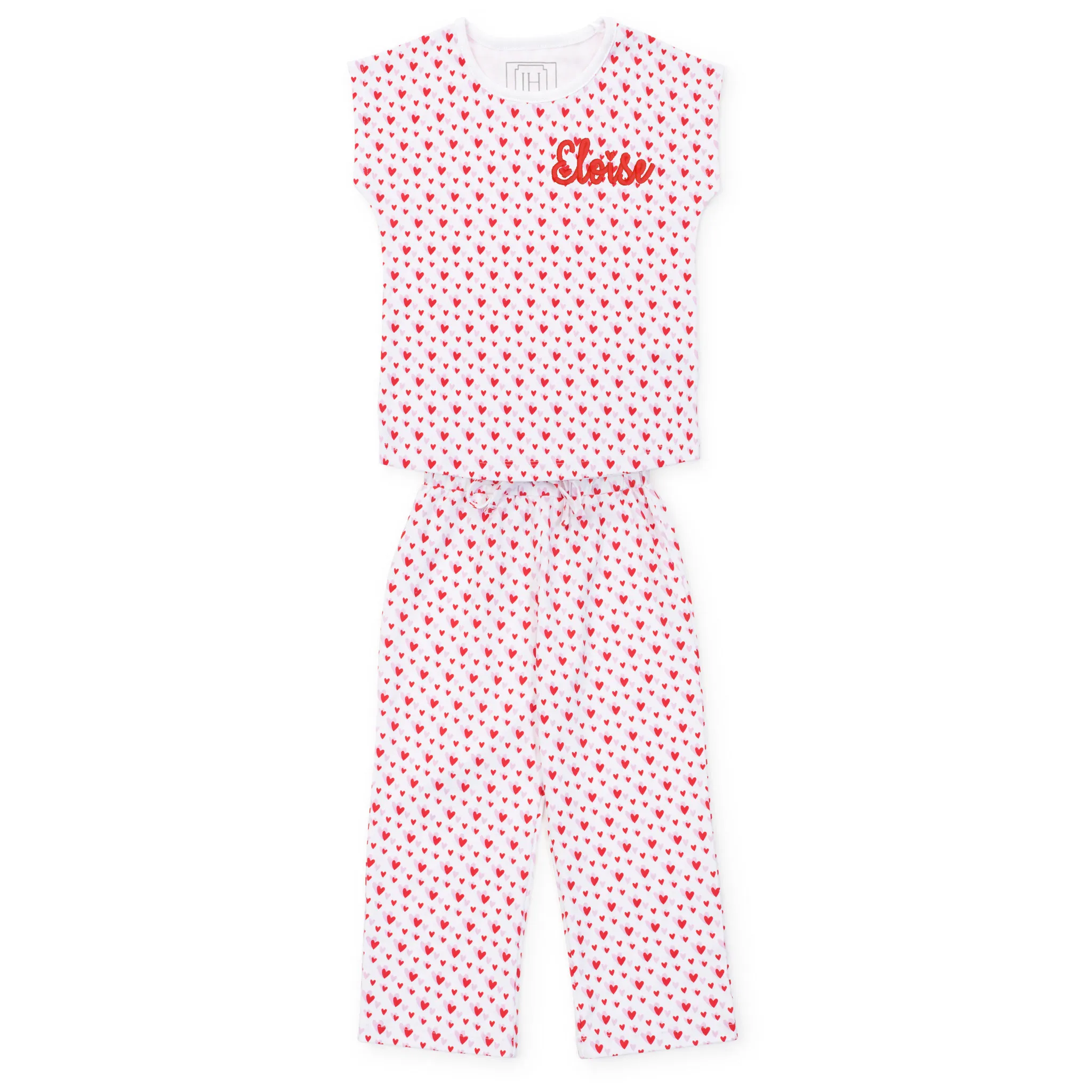Merrick Girls' Pant Set - Heart to Heart Pink
