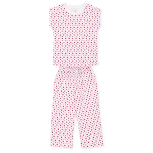 Merrick Girls' Pant Set - Heart to Heart Pink