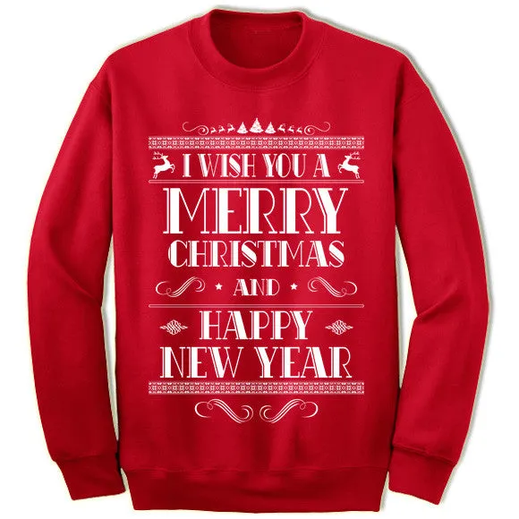 Merry Christmas and Happy New Year Sweater