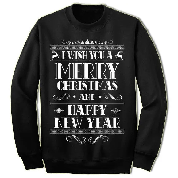 Merry Christmas and Happy New Year Sweater