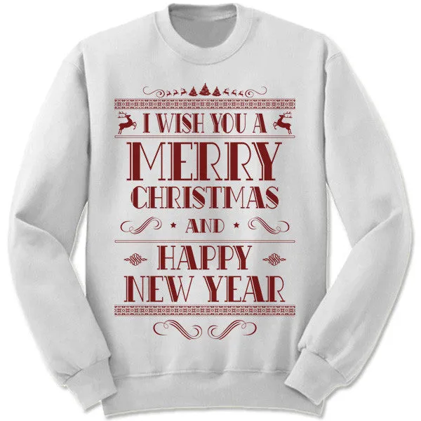 Merry Christmas and Happy New Year Sweater