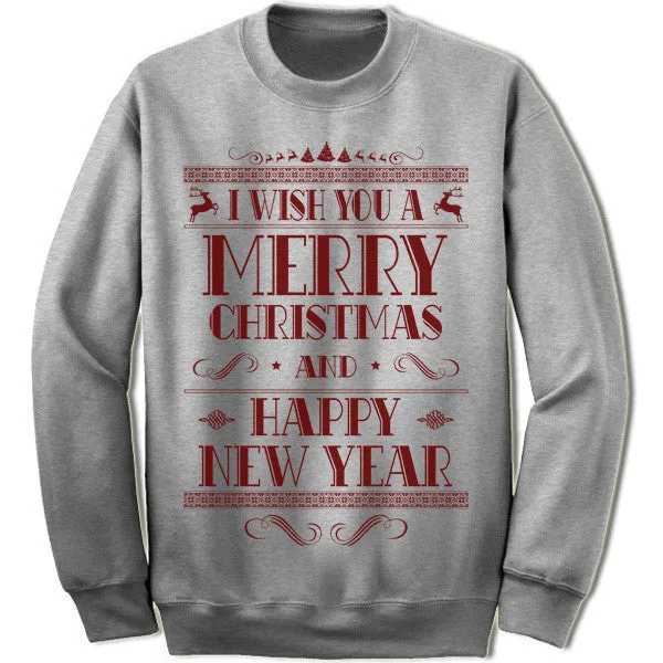 Merry Christmas and Happy New Year Sweater