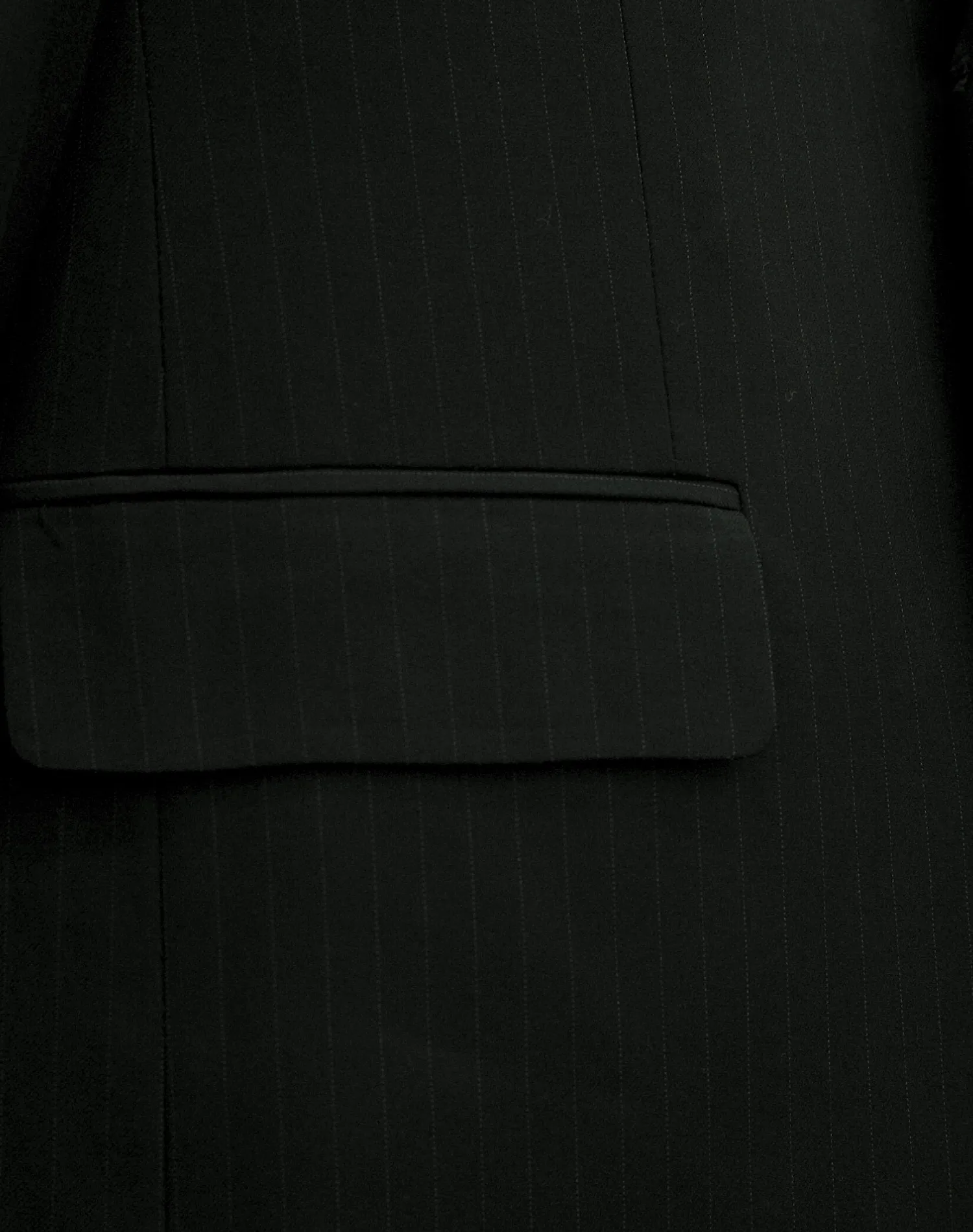 Michael Adams Pinstripe Modern Fit Vested Suit - Black 3238
