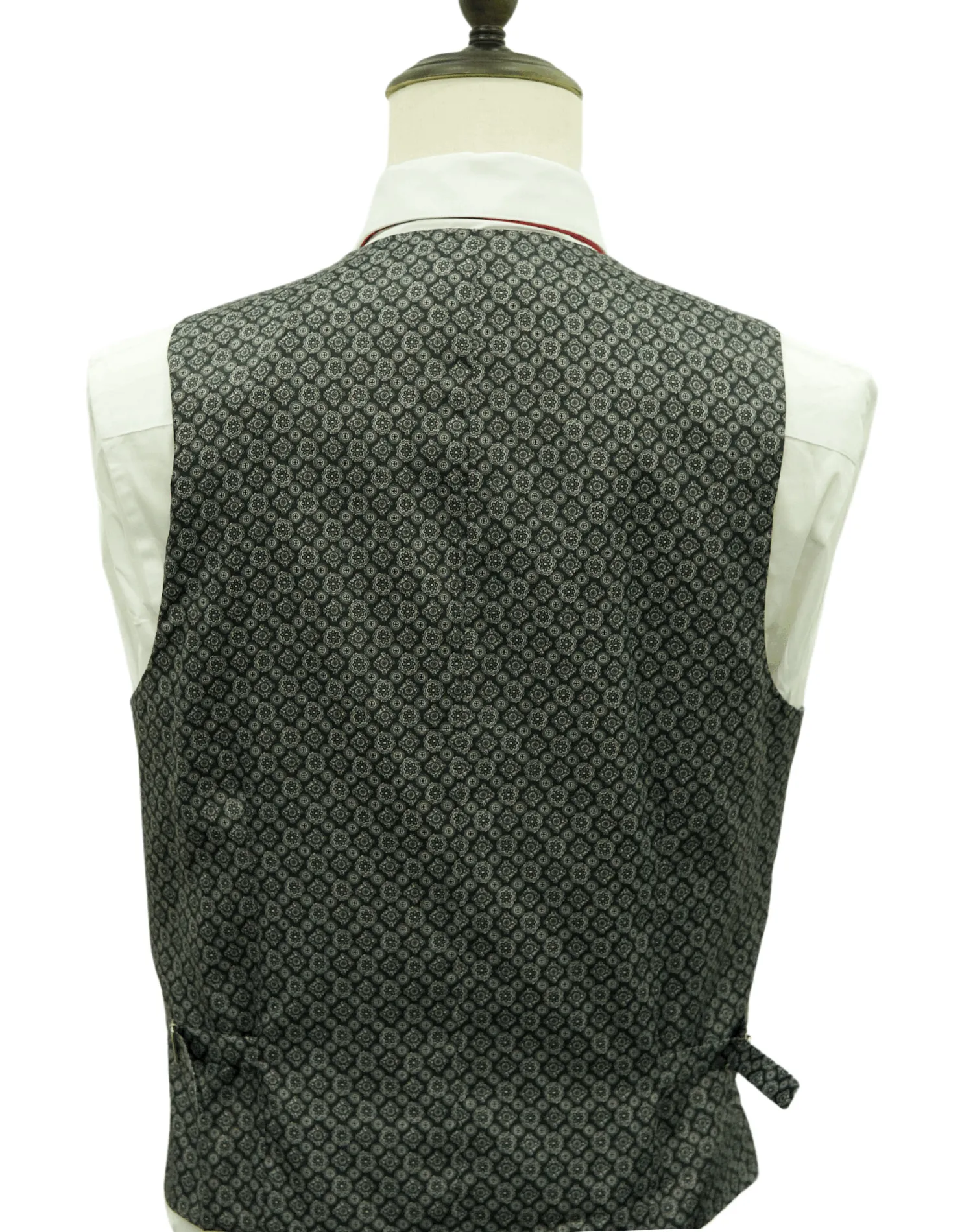 Michael Adams Pinstripe Modern Fit Vested Suit - Gray 3238