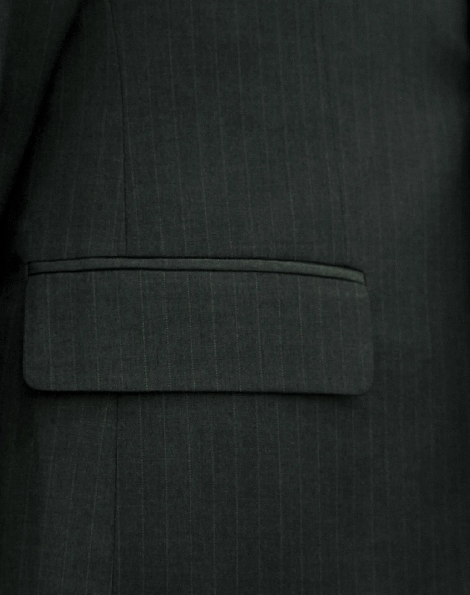 Michael Adams Pinstripe Modern Fit Vested Suit - Gray 3238
