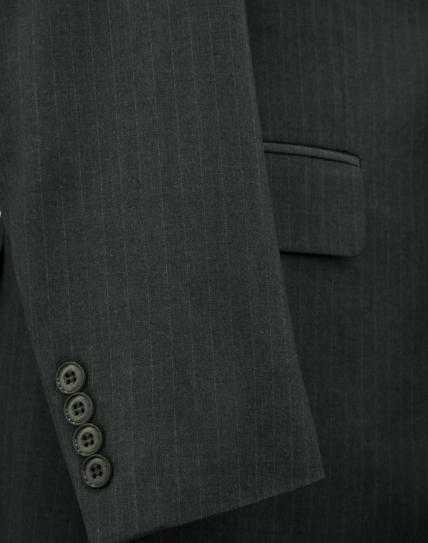 Michael Adams Pinstripe Modern Fit Vested Suit - Gray 3238