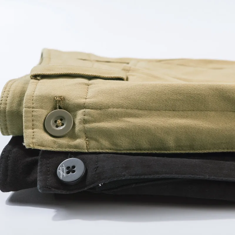 Mid Waist Pockets Ankle Length 2 Colors Pants