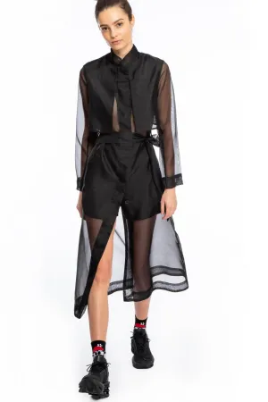Milan Sheer Trench Coat/Dress