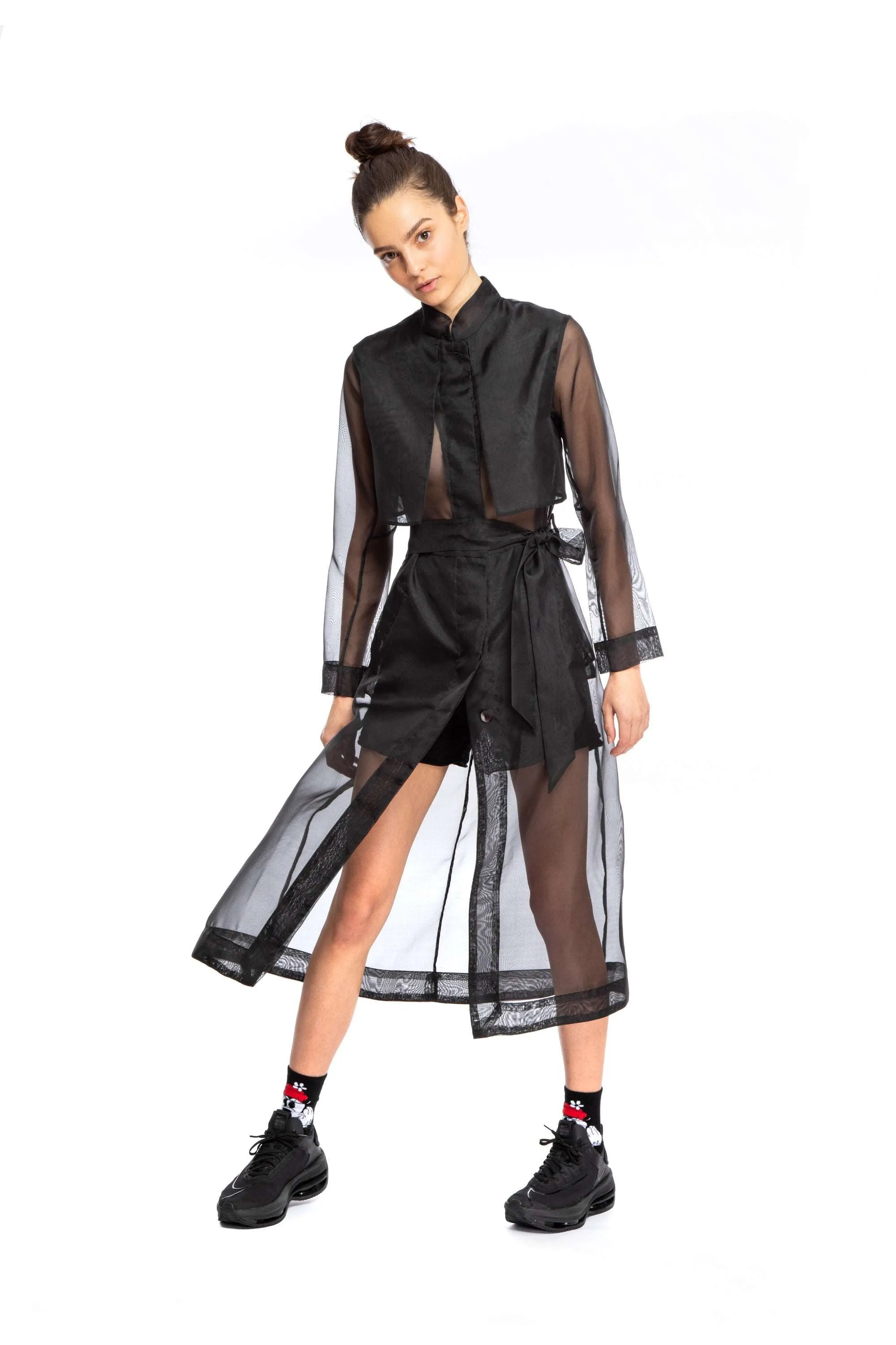 Milan Sheer Trench Coat/Dress