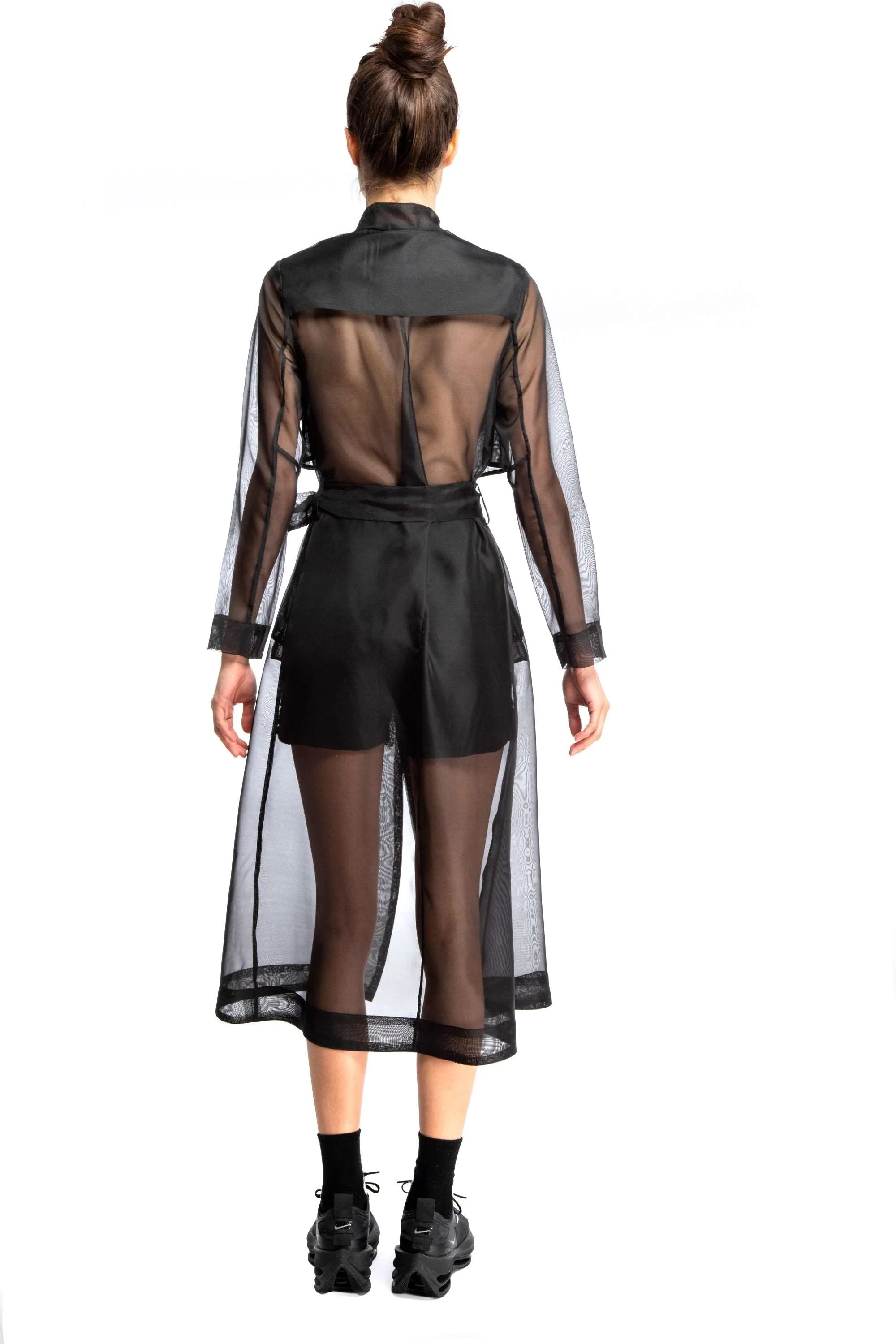 Milan Sheer Trench Coat/Dress