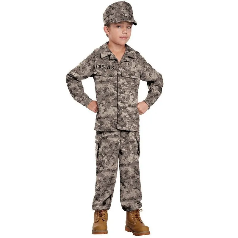 Military Army Soldier Boys Costume
