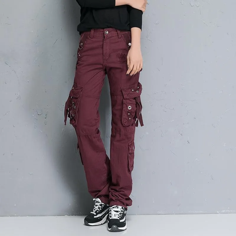 Military Combat Multi-pocket Straight Loose Cargo Pants