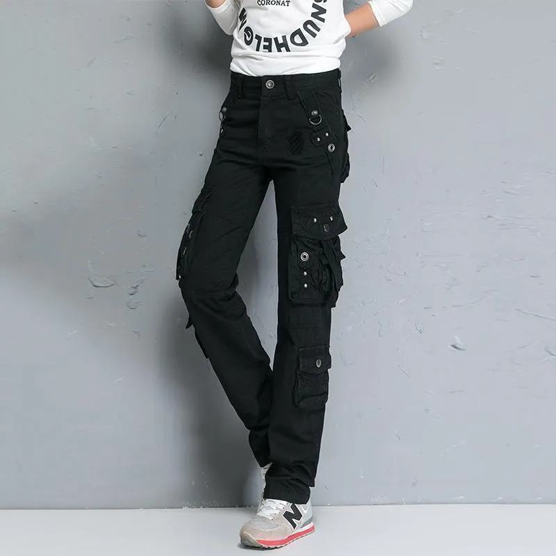Military Combat Multi-pocket Straight Loose Cargo Pants