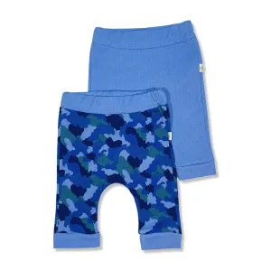 Military print, set of two pants for baby boys.
