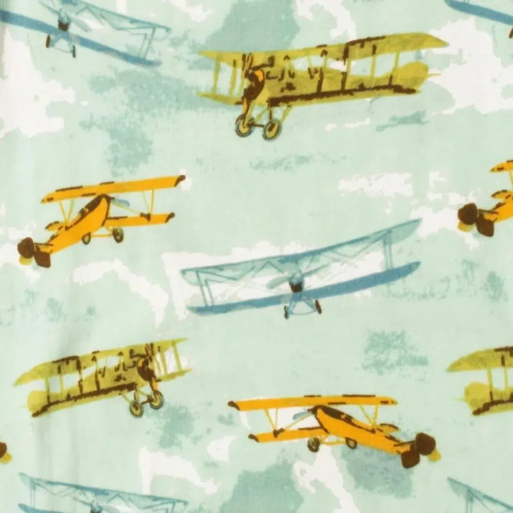 Milkbarn Organic Kerchief Bib Vintage Planes