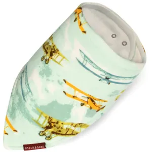 Milkbarn Organic Kerchief Bib Vintage Planes