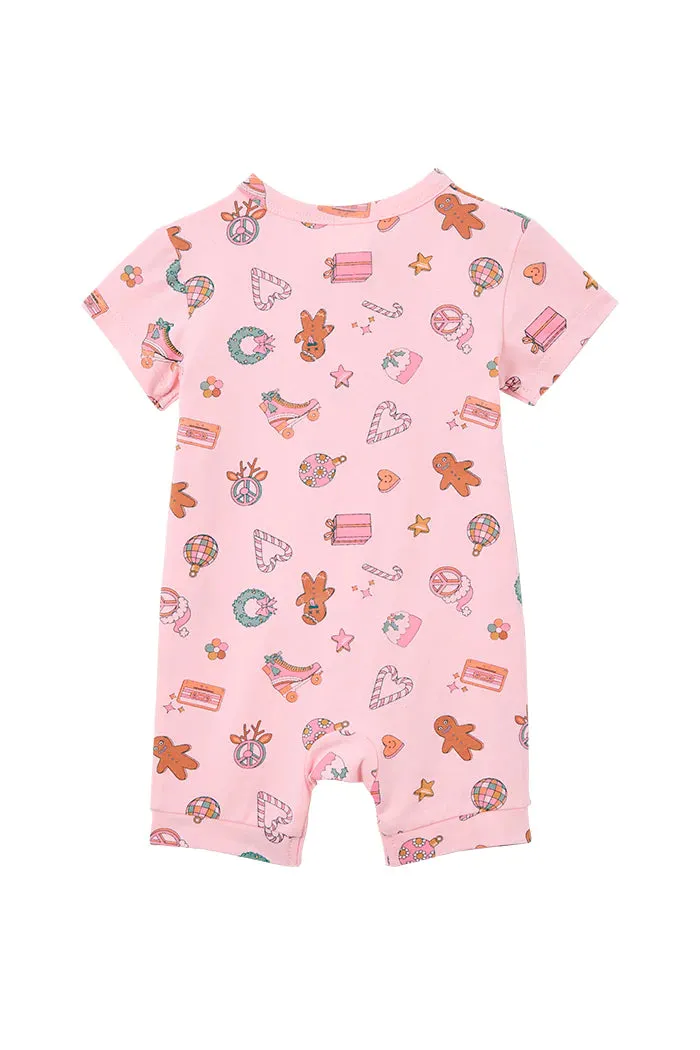 Milky | Festive Zip Romper