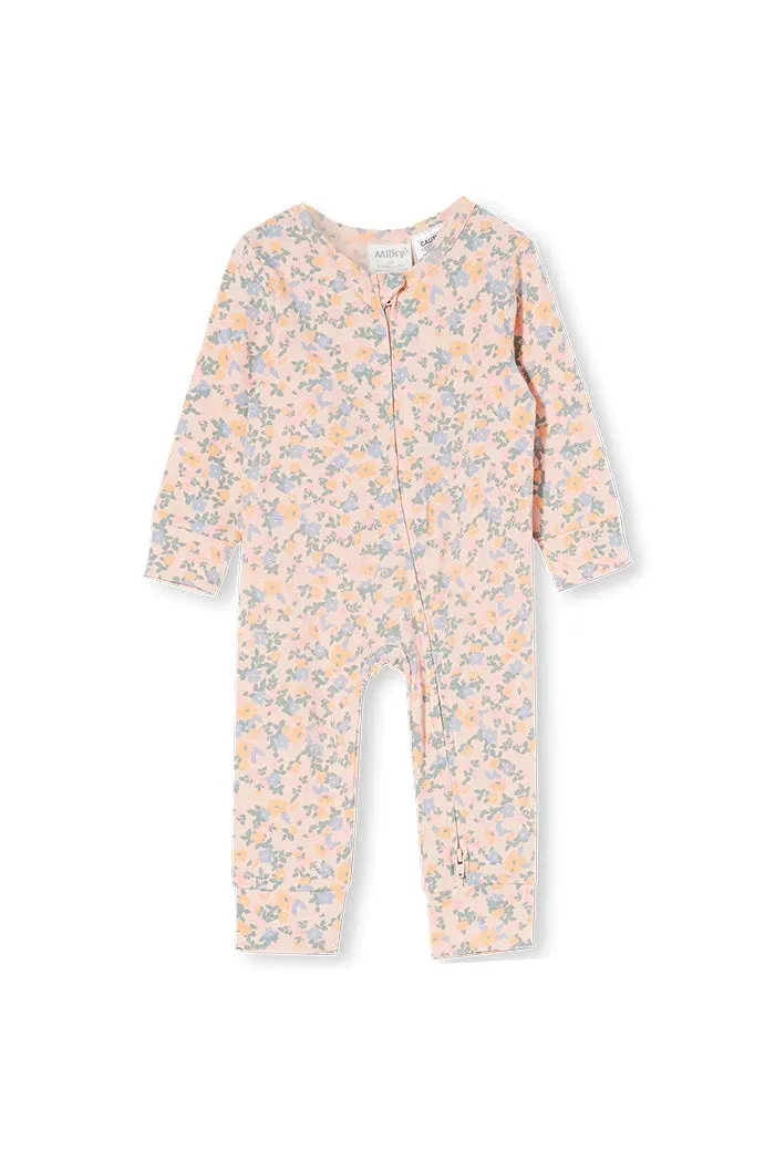 Milky | Fleur Zip Romper