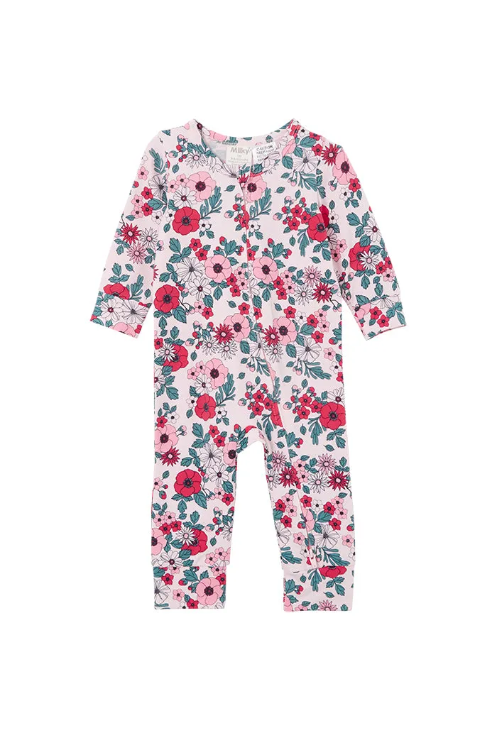 Milky | Poppy Zip Romper