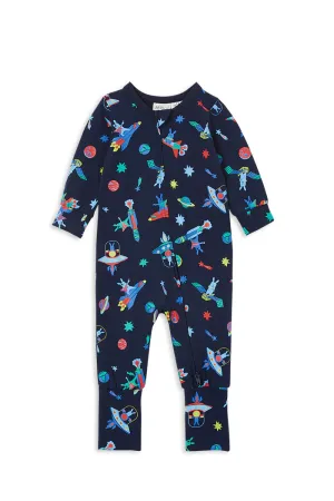 Milky | Space Bunny Zip Romper