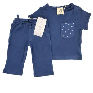 Mini L&M Navy Short and TShirt Set