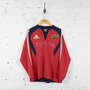 Munster 2007 Long Sleeve Adidas Rugby Shirt - Red - L