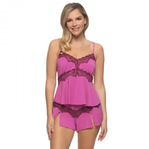 Myra Modal and Lace Cami and Short Set - Purple Orchid -
