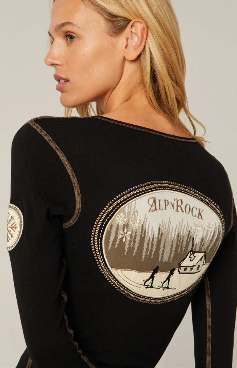 Nelia Henley Shirt - Black Birch - SALE