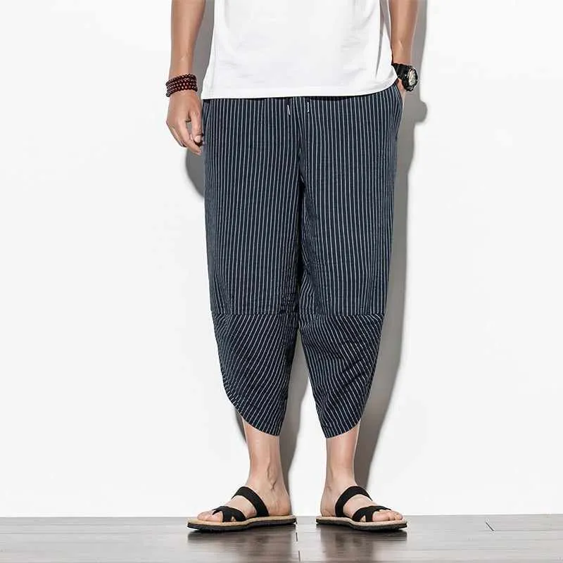 Neo Zen Pinstripe Harem Pants
